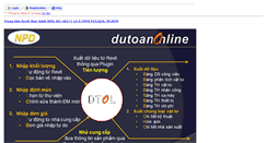 Desktop Screenshot of dutoanonline.com